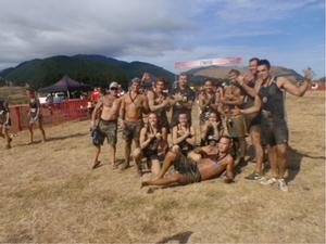Muddy Wellingtonians enjoyed braving the crazy course.